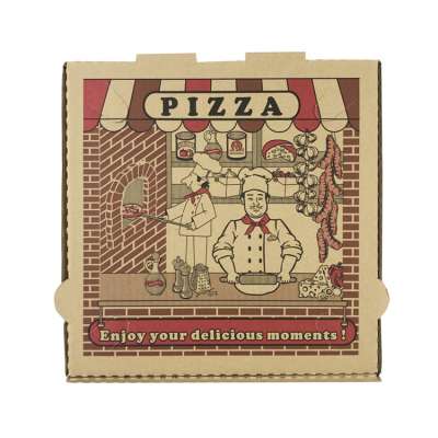 Wholesale custom logo printed corrugated carton paper cheap pizza boxes