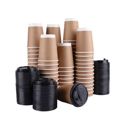 Wholesale custom size 8oz 12oz 16oz double wall hot coffee drink paper cups