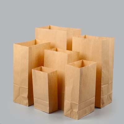 Food Packaging Square Bottom White Sos Craft Paper Bag