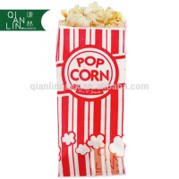 Popcorn Paper Bag With The White Kraft Paper Material