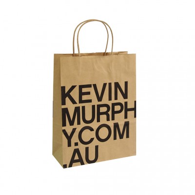 Manufacturers Wholesale Custom Printing Shopping Recycled Brown Gift Kraft Paper Bags